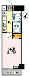 カスタリア神保町 1Kの間取図画像