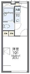 レオパレスヴィラ美女木 1Kの間取図画像