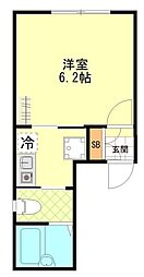 Casa alivio 2階1Kの間取り