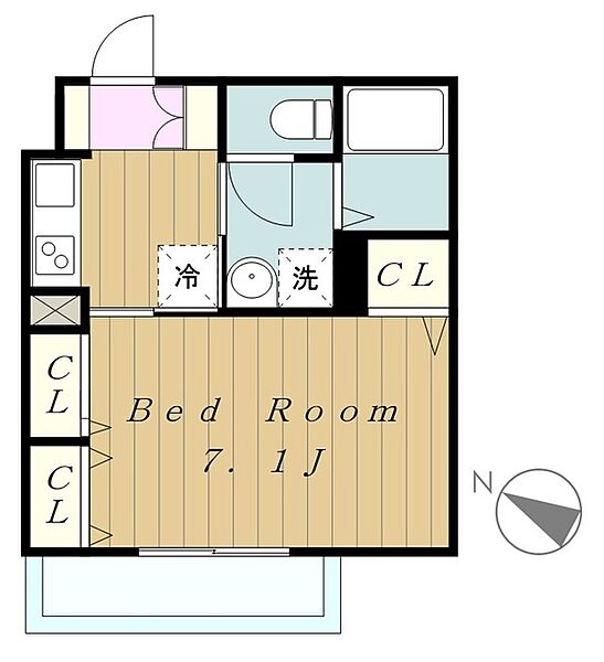 ラフィネ堀之内 201.｜東京都八王子市堀之内２丁目(賃貸アパート1K・2階・25.85㎡)の写真 その2