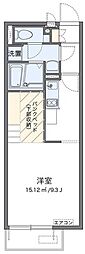 レオネクストグランツール ワンルームの間取図画像