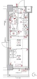 クレイシアIDZ幡ヶ谷 2Kの間取図画像