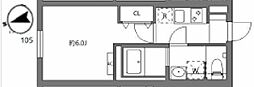 セレヌコート新江古田 1Kの間取図画像