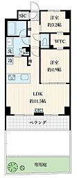 leSuda 2LDKの間取図画像