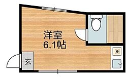 チェリーコーポ ワンルームの間取図画像