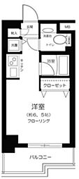 シテリオ渋谷・松濤 ワンルームの間取図画像