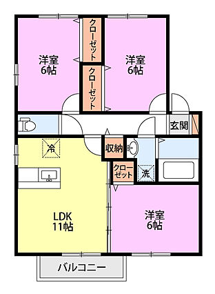 ロイヤルガーデン南城Ｅ_間取り_0