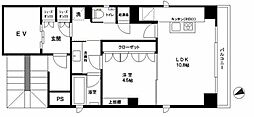 ASSET大森 1LDKの間取図画像