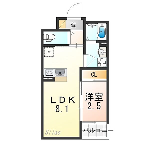 Ｓｔ．Ｒｅｓｉｄｅｎｃｅ伏見稲荷 ｜京都府京都市伏見区深草一ノ坪町(賃貸マンション1LDK・1階・26.65㎡)の写真 その2