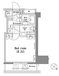 PARKHABIO青山 1Kの間取図画像