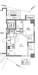 S-RESIDENCEOshiageBlossom 1LDKの間取図画像