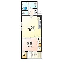 大阪府豊中市螢池南町３丁目（賃貸アパート1LDK・3階・38.50㎡） その2