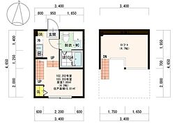 ショコラ・モールIII 1階1Kの間取り