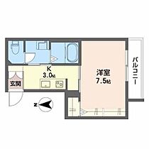 シャーメゾン朝倉駅前 203 ｜ 高知県高知市朝倉丙1504-2（賃貸アパート1K・2階・26.63㎡） その2