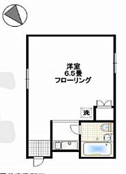 ホワイトパレスシンワ ワンルームの間取図画像