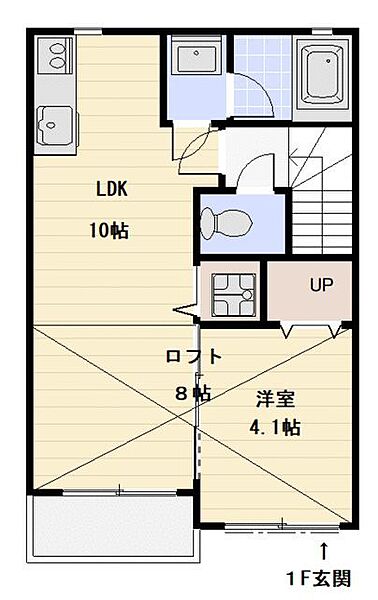 アリエッタ林間 202｜神奈川県相模原市南区上鶴間６丁目(賃貸アパート1SLDK・2階・37.21㎡)の写真 その2