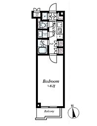 ルーブル江古田伍番館 1Kの間取図画像