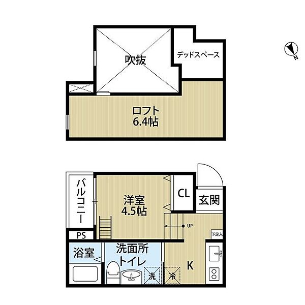 大阪府大阪市生野区中川東２丁目(賃貸アパート1R・2階・21.02㎡)の写真 その2