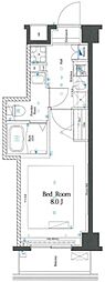 AZEST志村坂上2 1Kの間取図画像