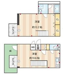 LEGALAND三軒茶屋 1LDKの間取図画像