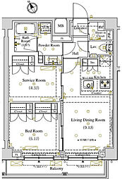 ARKMARK東大井 1SLDKの間取図画像