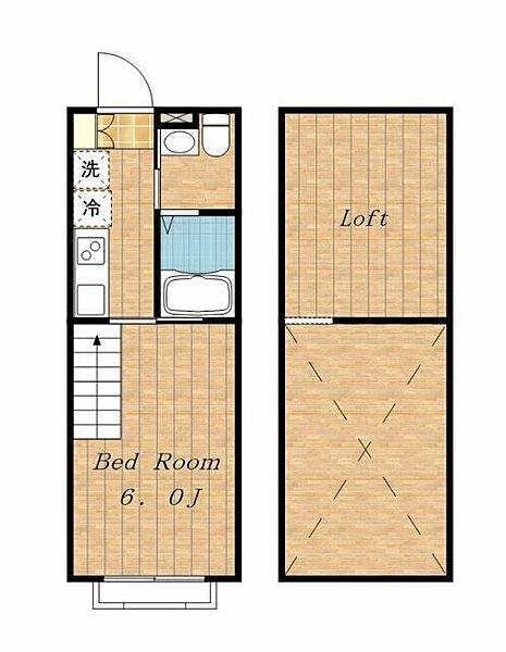 Ｐａｔｉｏ 203｜神奈川県相模原市中央区相模原３丁目(賃貸アパート1K・2階・21.11㎡)の写真 その2