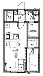 ＫＥＩＡＩ ＲＥＳＩＤＥＮＣＥ せんげん台Ｖ 1階1LDKの間取り
