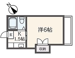 ラフィナテッツァ 1Kの間取図画像