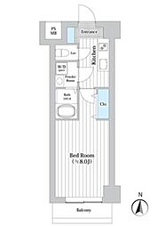 Mo・ai川崎西口 10階1Kの間取り