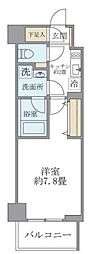 KDXレジデンス浅草 1Kの間取図画像