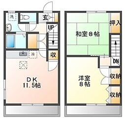 アメニティガーデン 2LDKの間取図画像