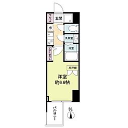 セレニテ谷町四丁目アリエ 1Kの間取図画像
