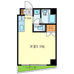 SWEETNESS　HOUSE 2階1Kの間取り