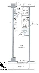プライムアーバン豊洲 ワンルームの間取図画像