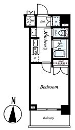 京急空港線 大鳥居駅 徒歩5分の賃貸マンション 4階1Kの間取り