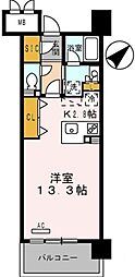 ロイヤルパークス豊洲 ワンルームの間取図画像