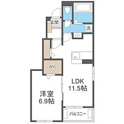 間取図画像 1LDK