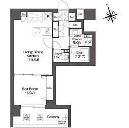 ルーウェ東大泉 3階1LDKの間取り