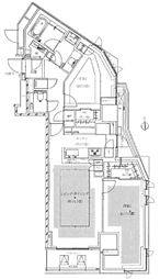 ザ・パークハウス三田タワー 2LDKの間取図画像