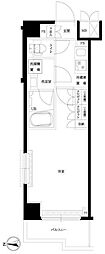 ルーブル武蔵新城六番館 1Kの間取図画像