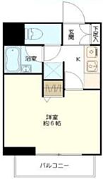 ジュエル京橋 1Kの間取図画像