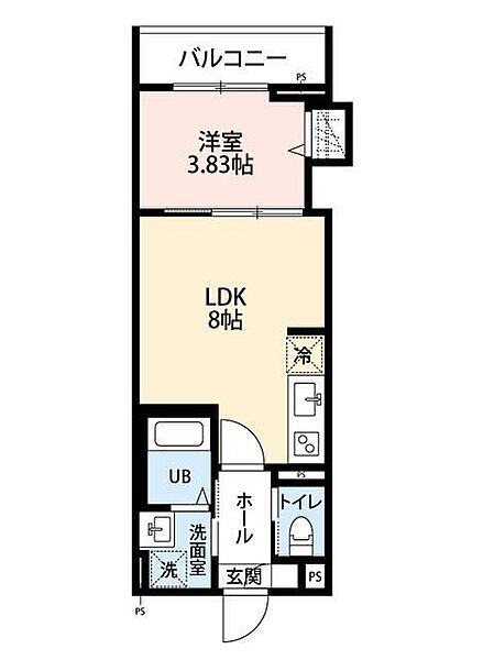 神奈川県大和市中央５丁目(賃貸アパート1LDK・1階・28.38㎡)の写真 その2