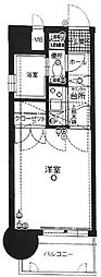 エステート・モア博多グラン 1Kの間取図画像