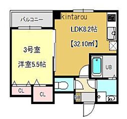 プラチナレジデンス 1LDKの間取図画像