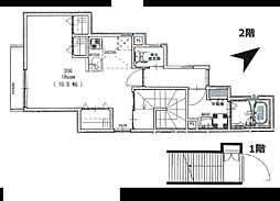 アリー板橋本町 ワンルームの間取図画像
