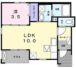 間取図画像 1LDK