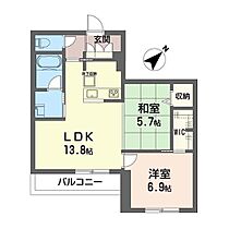 ライブオークＫ・Ｓ 00102 ｜ 神奈川県川崎市多摩区登戸1525（賃貸マンション2LDK・1階・60.32㎡） その2