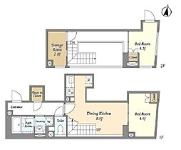 コンフォリア本駒込一丁目 1階2SDKの間取り