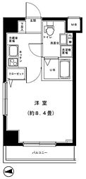 グランフォース西新井アヴェニール 1Kの間取図画像