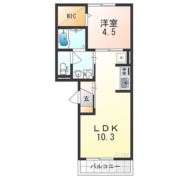 大阪府松原市新堂１丁目(賃貸アパート1LDK・3階・35.60㎡)の写真 その2